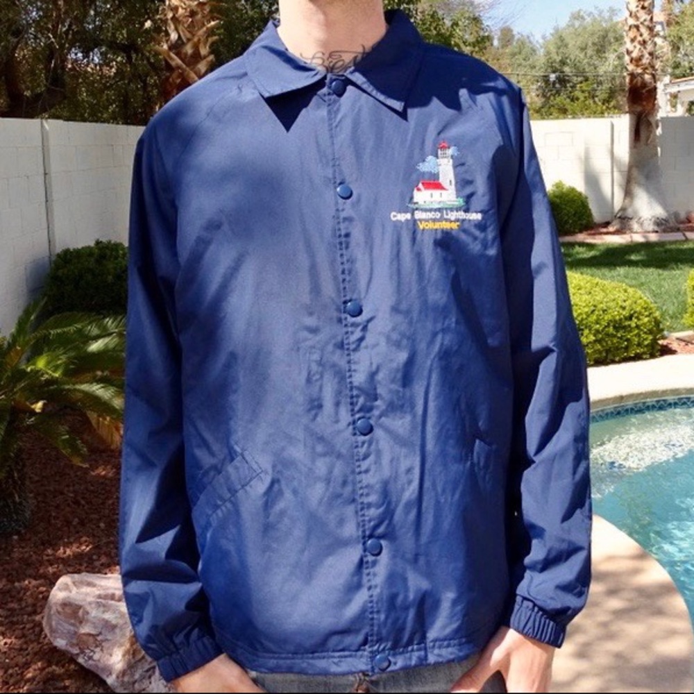 Vintage Lighthouse Windbreaker Jacket